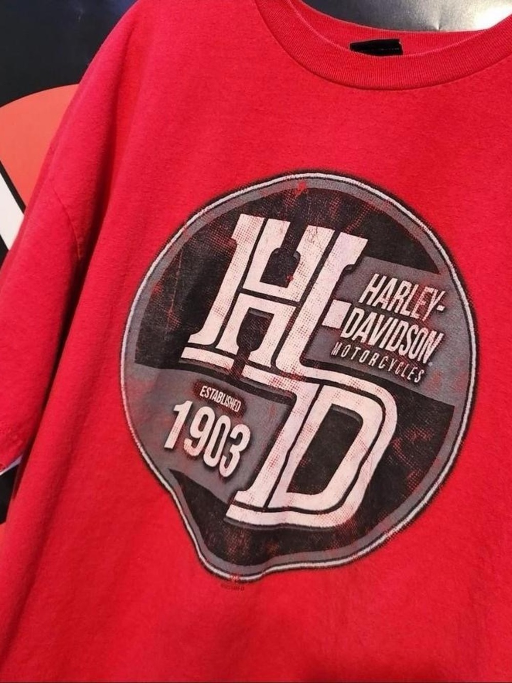 Y2k style harley davidson shirt